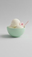 Vanilla Mist Sundae with Hibiscus Spoon