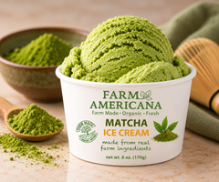 Organic A2/A2 Matcha Farm Ice Cream